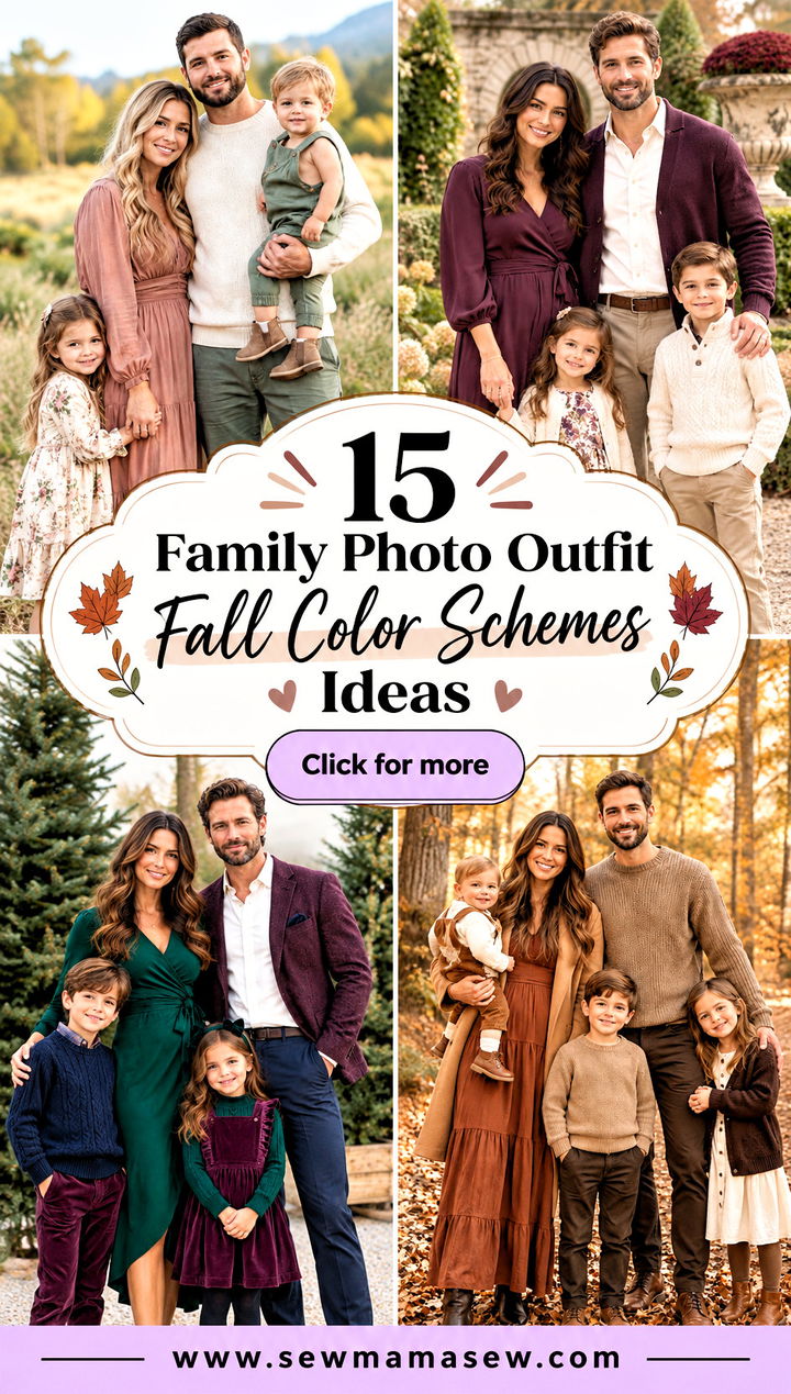 15 Family Photo Outfit Fall Color Schemes Ideas for Cozy Shoots - 15 Family Photo Outfit Fall Color Schemes Ideas for Cozy Shoots