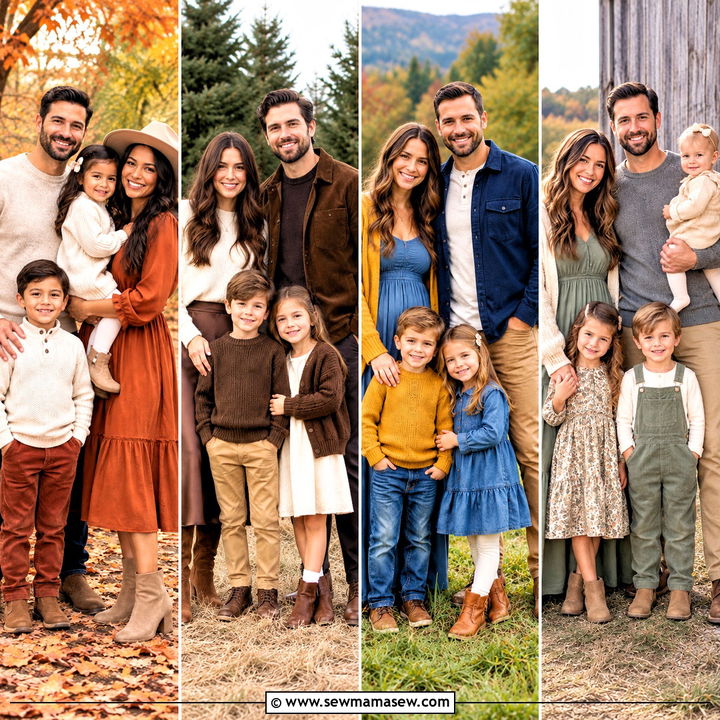 15 Family Photo Outfit Inspo Fall Ideas for Cozy Outdoor Shoots