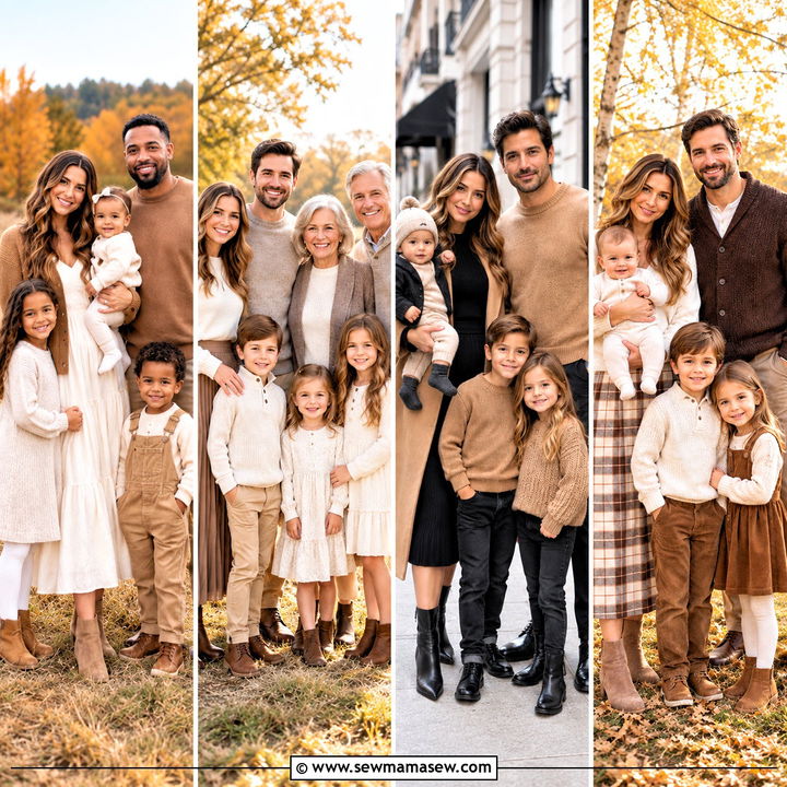 15 Family Photo Outfits Neutral Fall: Effortless Cozy Style