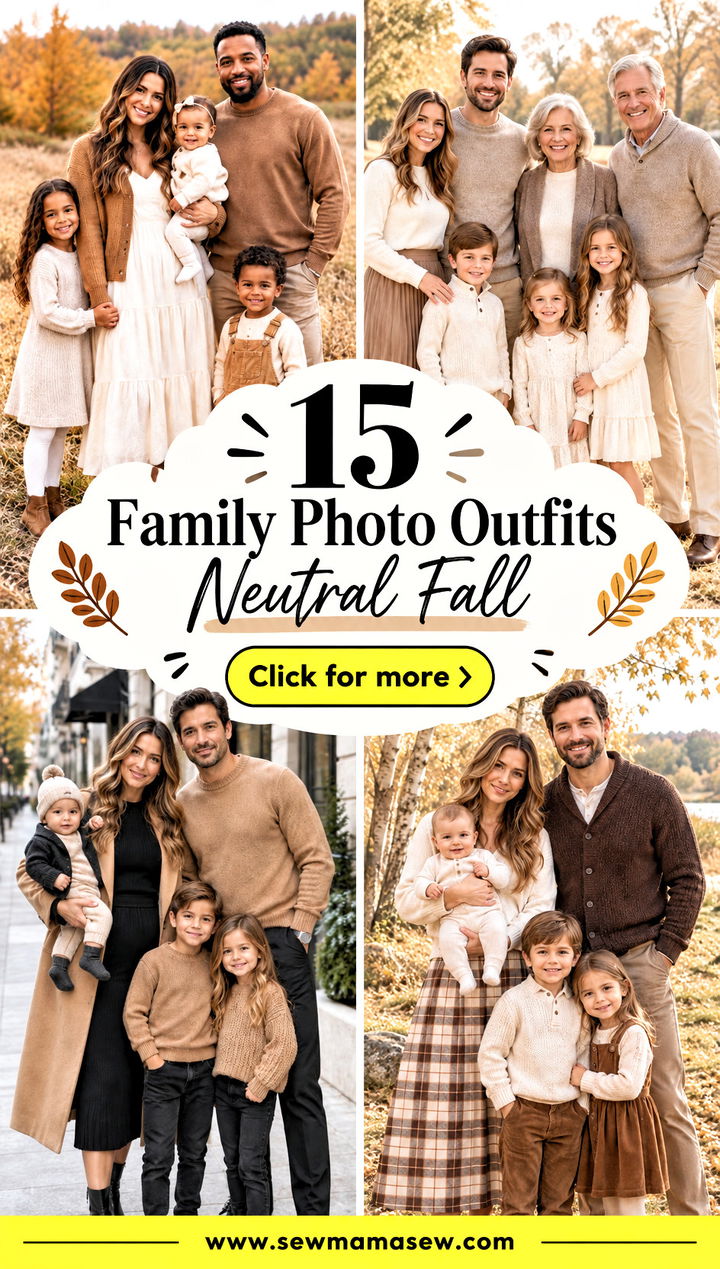 15 Family Photo Outfits Neutral Fall Effortless Cozy Style - 15 Family Photo Outfits Neutral Fall: Effortless Cozy Style