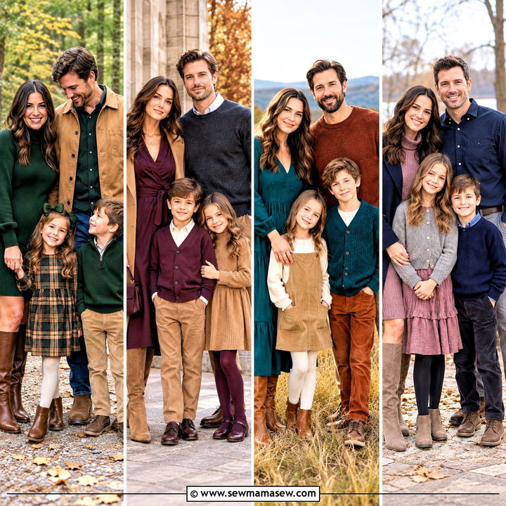 15 Family Photos Fall Outfits Color Schemes Warm Cozy Looks