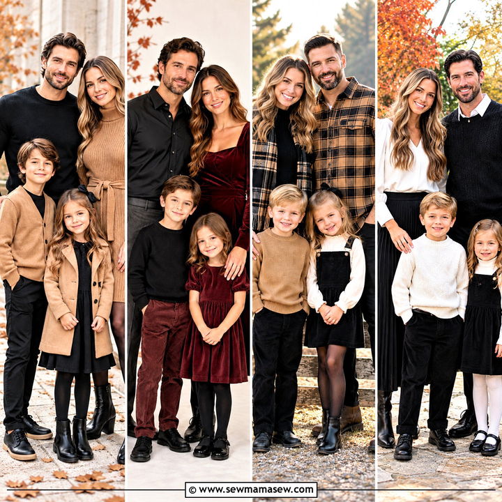 15 Family Picture Outfits Fall Black: Chic Looks for All
