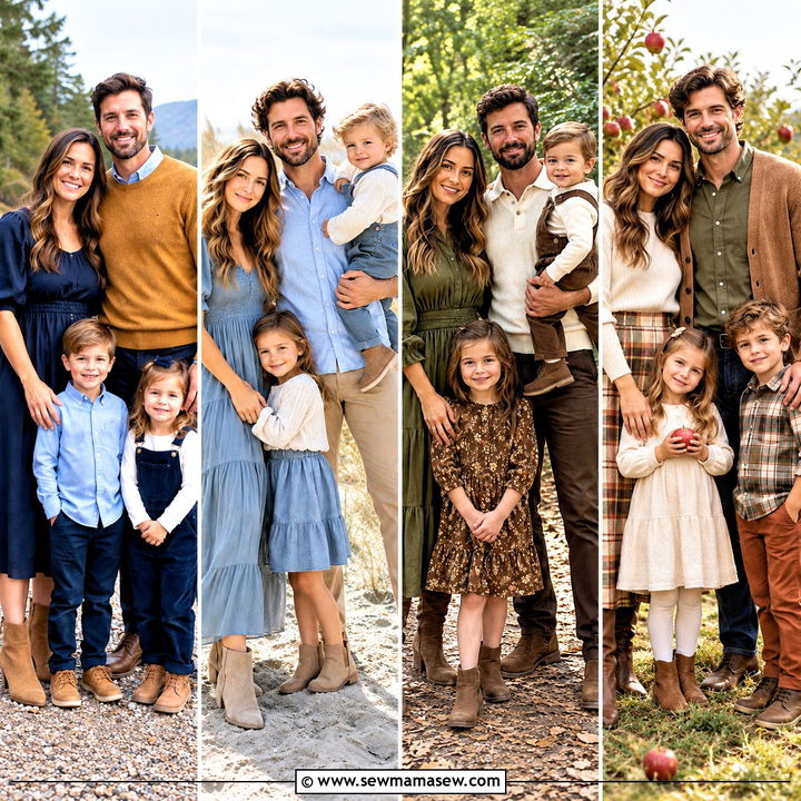 15 Family Picture Outfits September: Fresh Early-Fall Looks