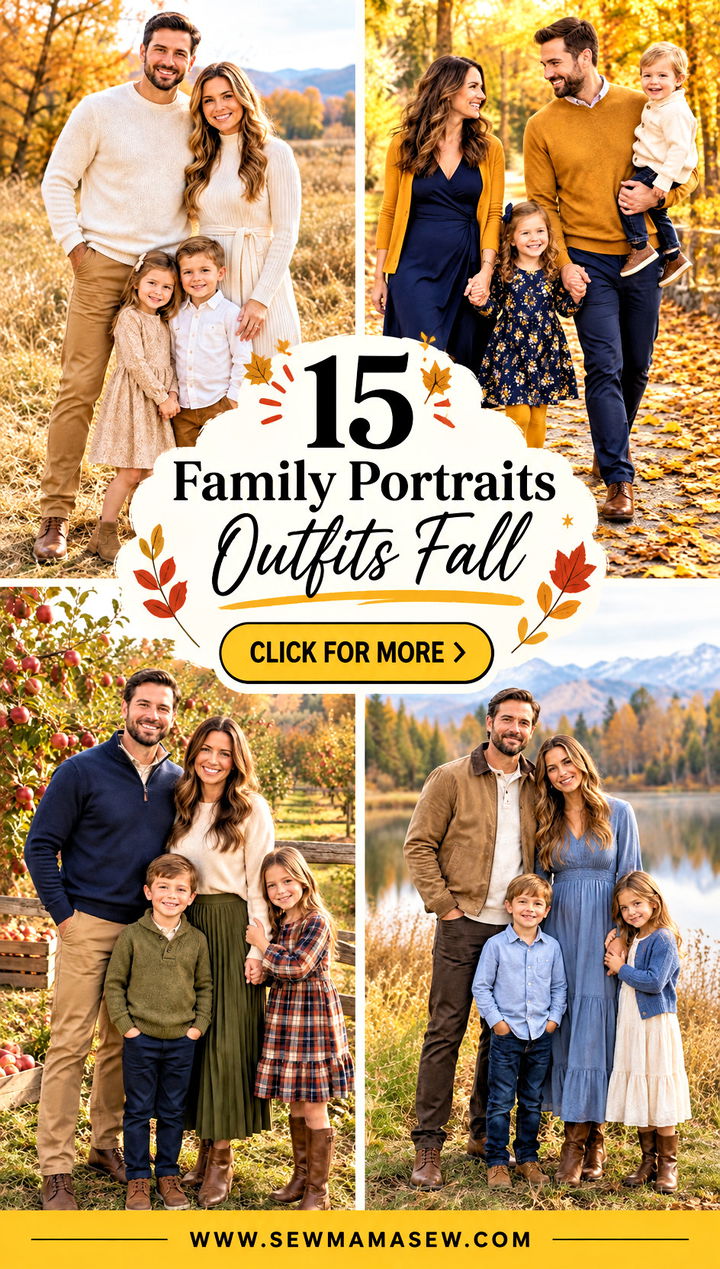 15 Family Portraits Outfits Fall Timeless Looks for Everyone - 15 Family Portraits Outfits Fall: Timeless Looks for Everyone