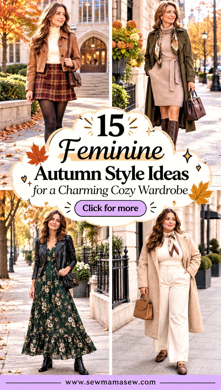 15 Feminine Autumn Style Ideas for a Charming Cozy Wardrobe - 15 Feminine Autumn Style Ideas for a Charming Cozy Wardrobe