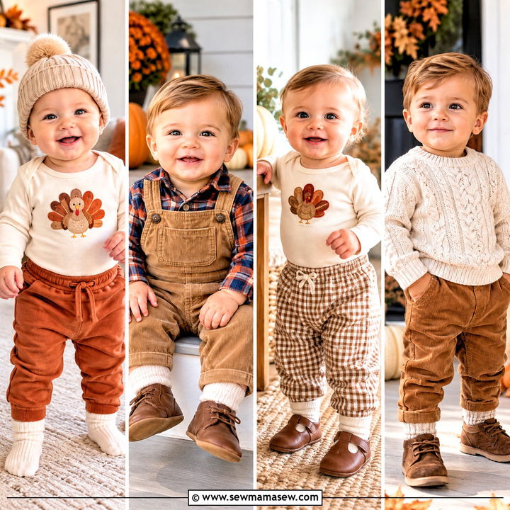 15 First Thanksgiving Outfit Ideas for Boys for Sweet Photos