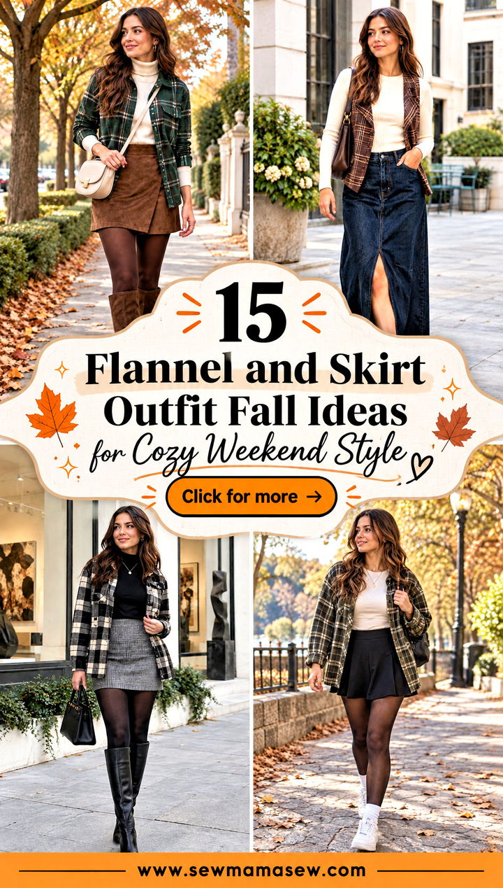 15 Flannel and Skirt Outfit Fall Ideas for Cozy Weekend Style - 15 Flannel and Skirt Outfit Fall Ideas for Cozy Weekend Style