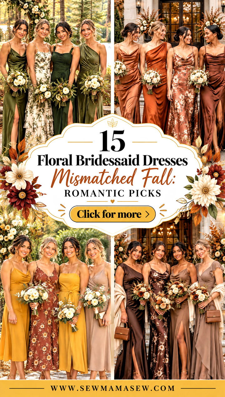 15 Floral Bridesmaid Dresses Mismatched Fall Romantic Picks - 15 Floral Bridesmaid Dresses Mismatched Fall: Romantic Picks