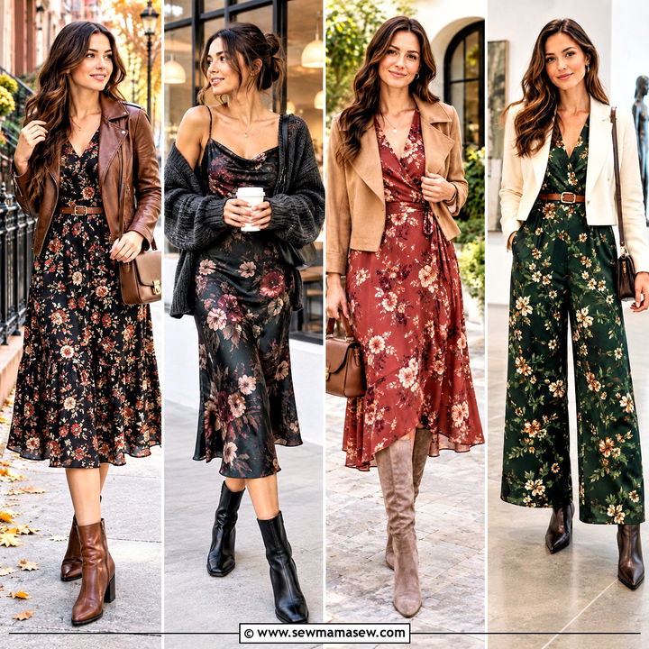 15 Floral Print Fall Outfit Ideas for Fresh Everyday Charm