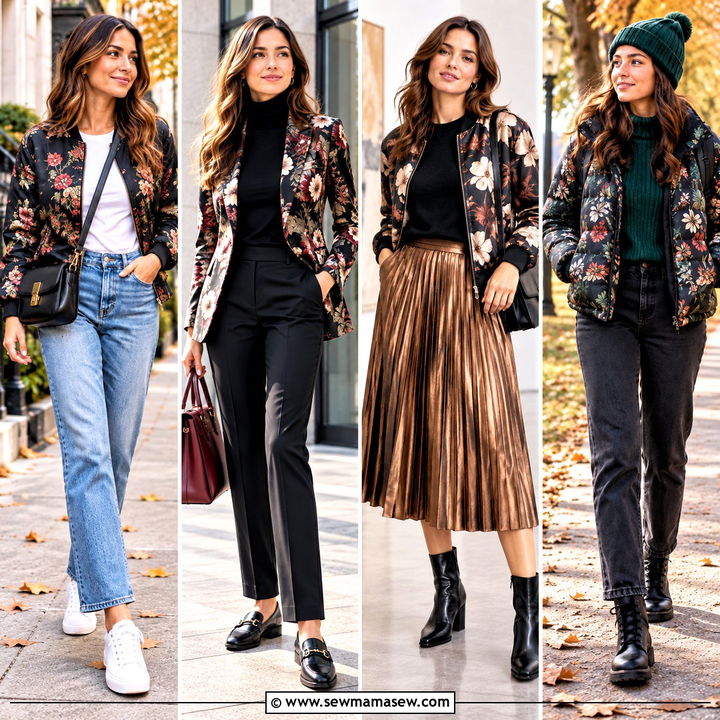 15 Floral Print Jacket Fall Ideas for Bold Everyday Layers