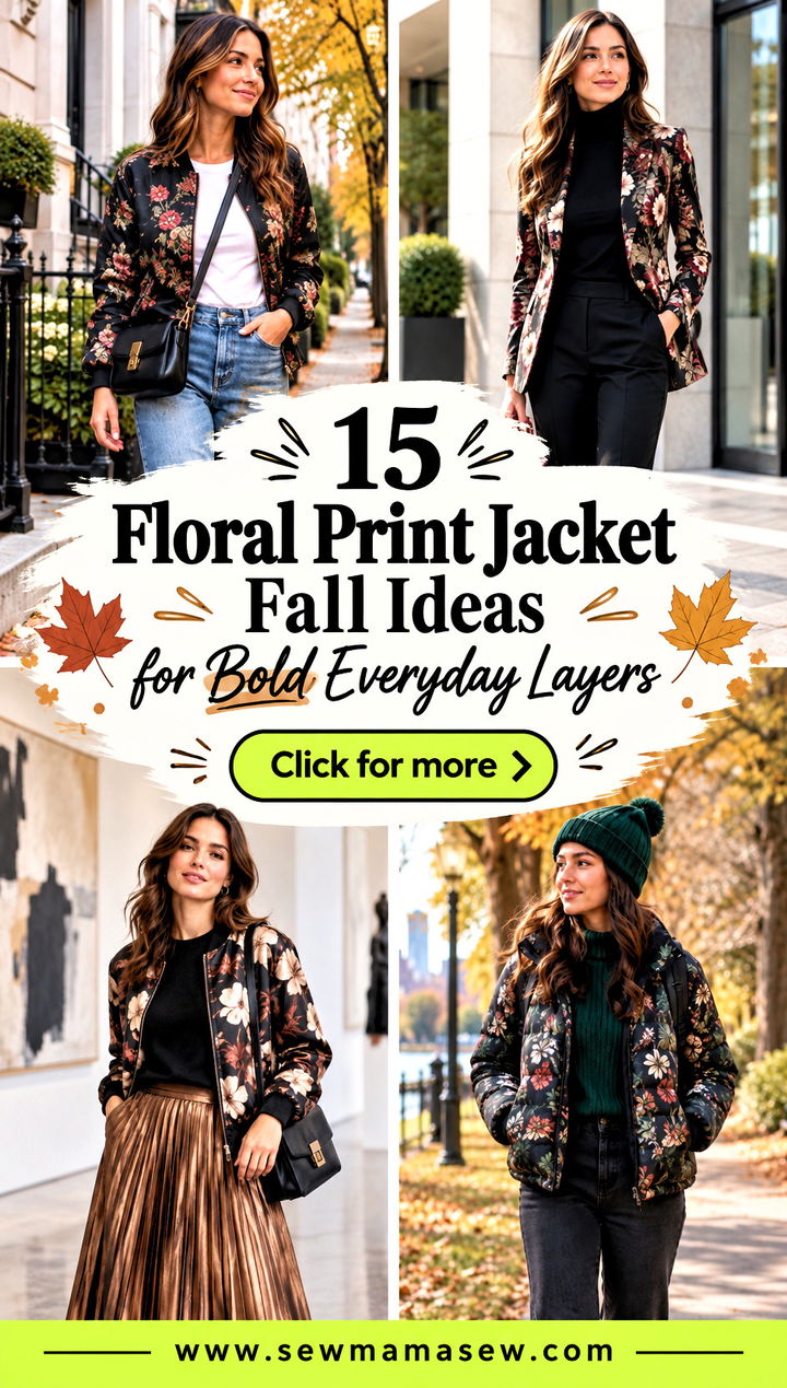 15 Floral Print Jacket Fall Ideas for Bold Everyday Layers - 15 Floral Print Jacket Fall Ideas for Bold Everyday Layers