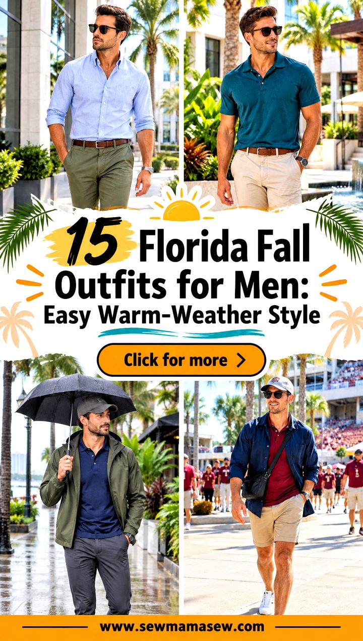 15 Florida Fall Outfits for Men Easy Warm-Weather Style - 15 Florida Fall Outfits for Men: Easy Warm-Weather Style