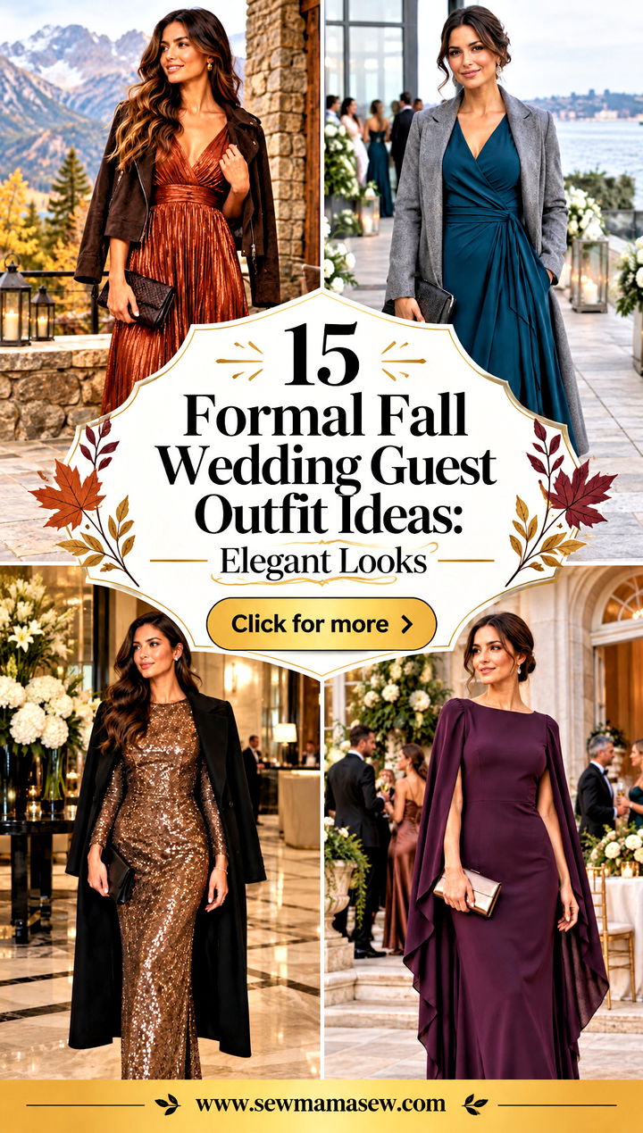 15 Formal Fall Wedding Guest Outfit Ideas Elegant Looks - 15 Formal Fall Wedding Guest Outfit Ideas: Elegant Looks