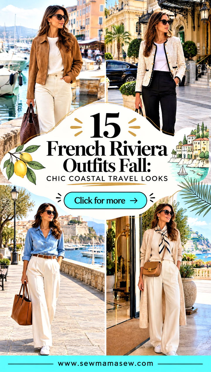 15 French Riviera Outfits Fall Chic Coastal Travel Looks - 15 French Riviera Outfits Fall: Chic Coastal Travel Looks