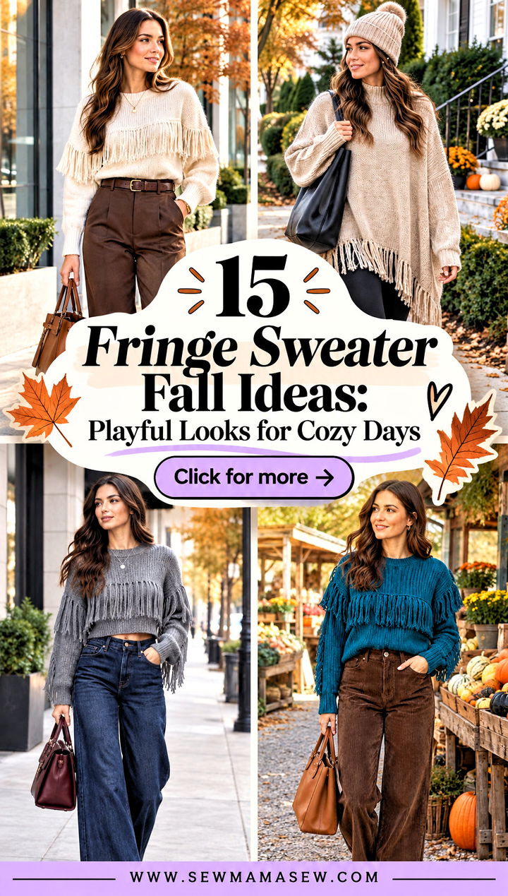 15 Fringe Sweater Fall Ideas Playful Looks for Cozy Days - 15 Fringe Sweater Fall Ideas: Playful Looks for Cozy Days