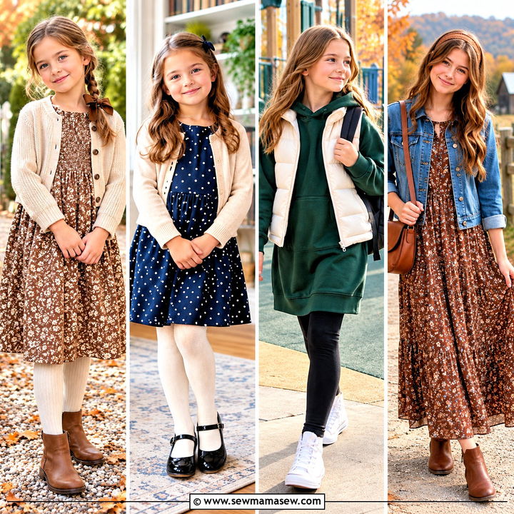 15 Girls Autumn Dresses: Charming Looks for Cool Fall Days