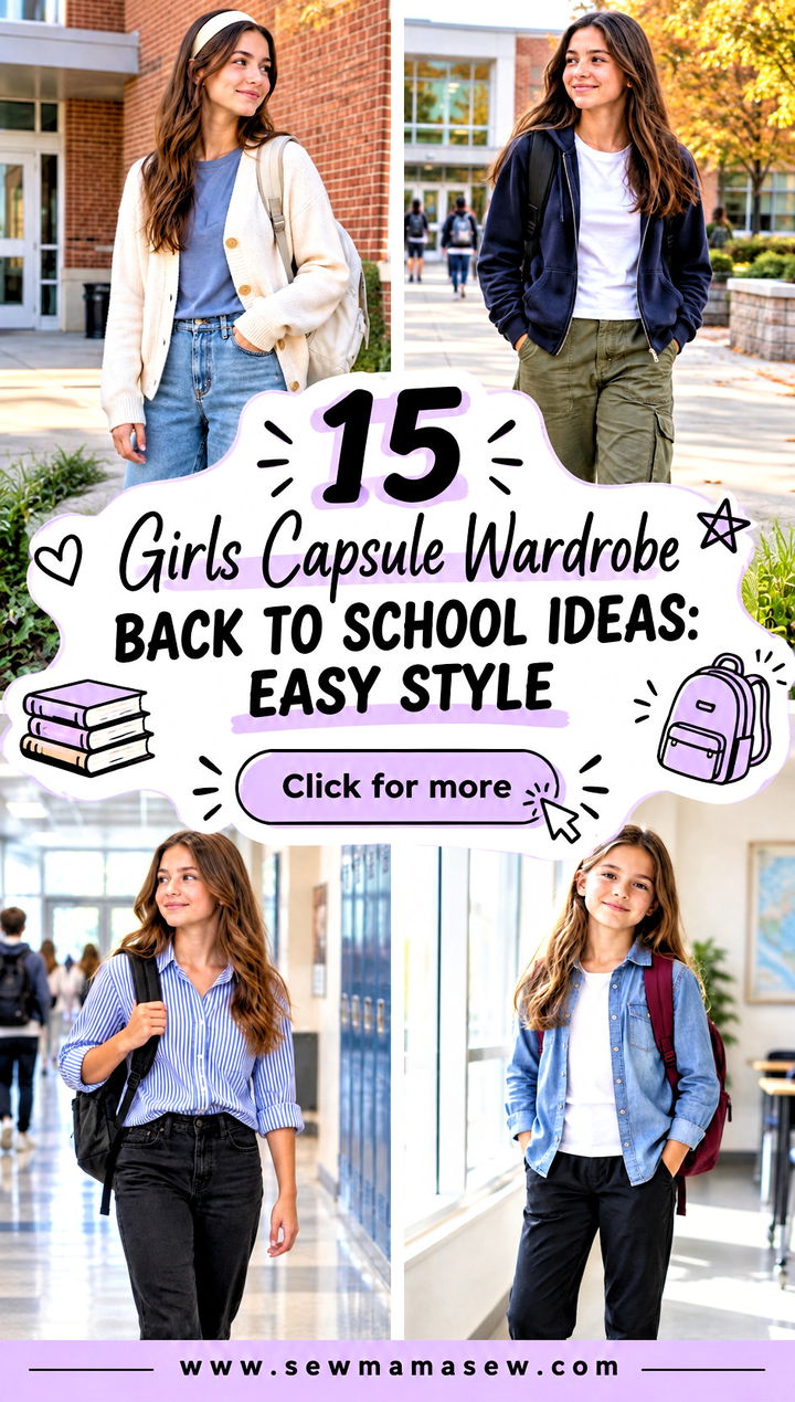 15 Girls Capsule Wardrobe Back To School Ideas Easy Style - 15 Girls Capsule Wardrobe Back To School Ideas: Easy Style