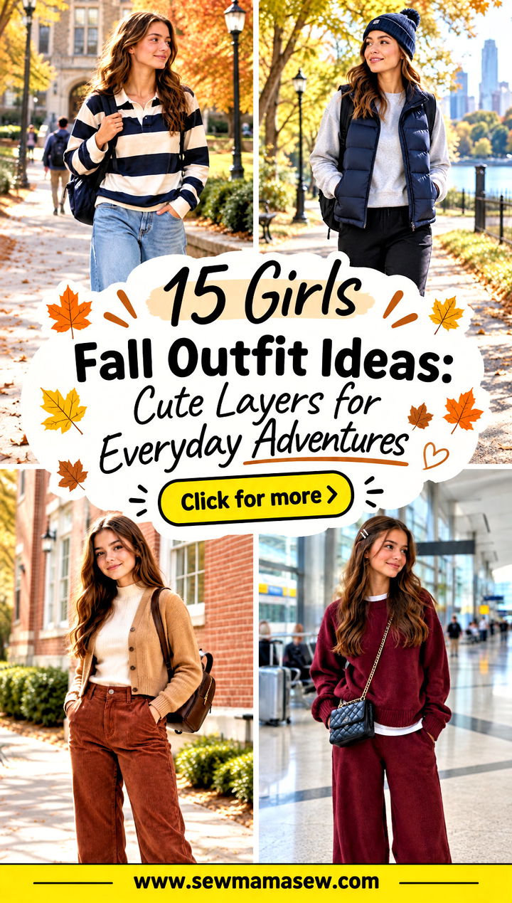 15 Girls Fall Outfit Ideas Cute Layers for Everyday Adventures - 15 Girls Fall Outfit Ideas: Cute Layers for Everyday Adventures