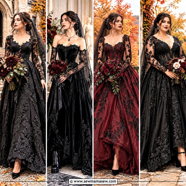15 Gothic Fall Wedding Dress Ideas Romantic Autumn Drama