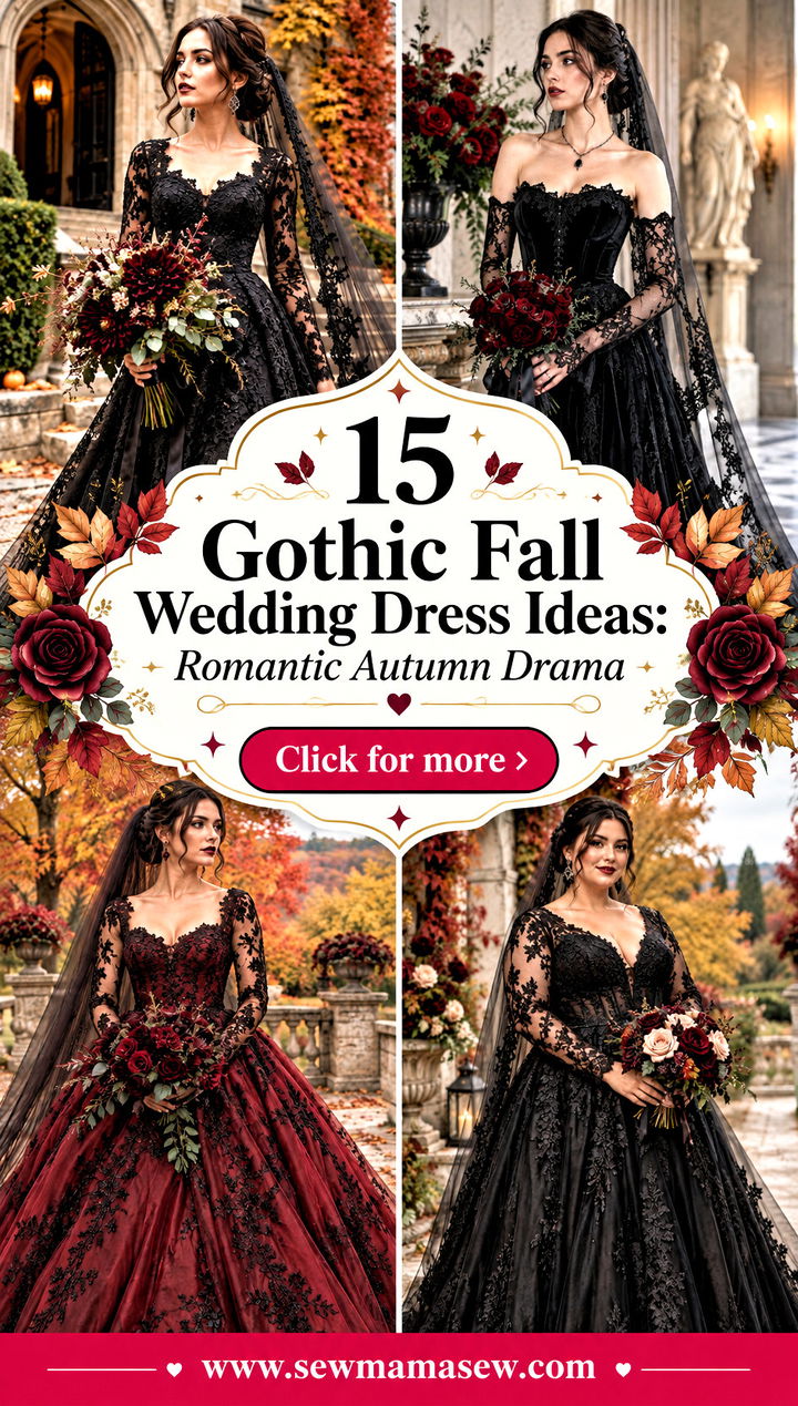 15 Gothic Fall Wedding Dress Ideas Romantic Autumn Drama - 15 Gothic Fall Wedding Dress Ideas: Romantic Autumn Drama