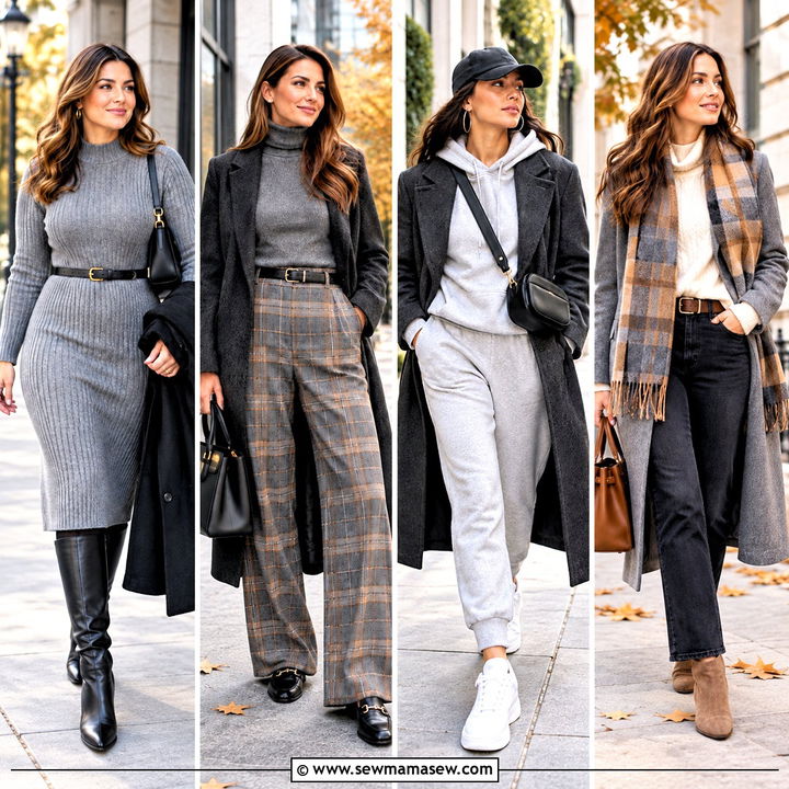 15 Gray Cozy Fall Fashion Ideas for Effortless Daily Style