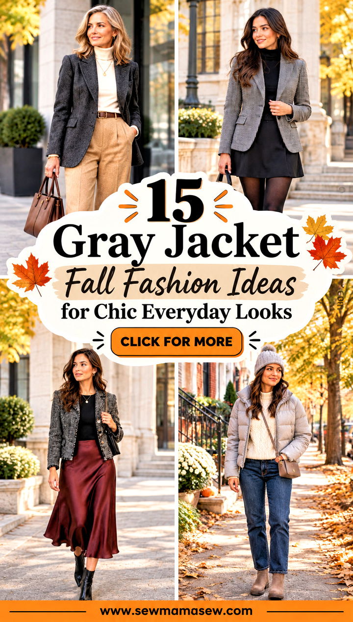 15 Gray Jacket Fall Fashion Ideas for Chic Everyday Looks - 15 Gray Jacket Fall Fashion Ideas for Chic Everyday Looks