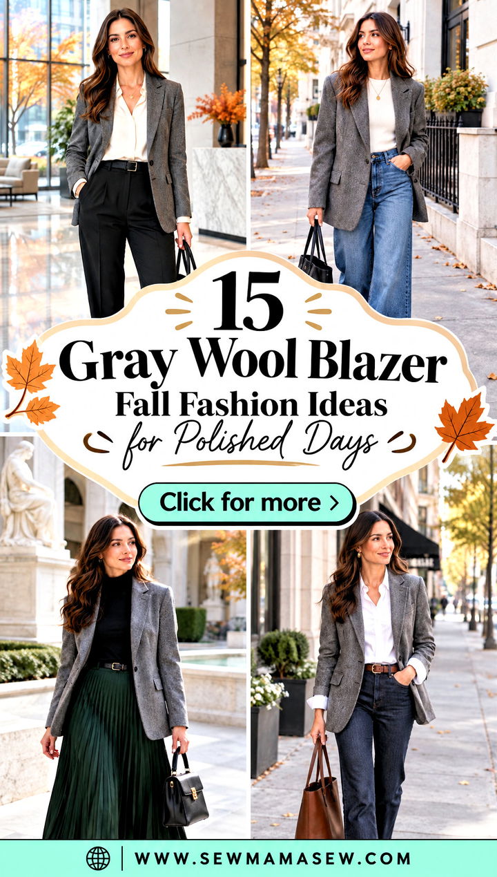 15 Gray Wool Blazer Fall Fashion Ideas for Polished Days - 15 Gray Wool Blazer Fall Fashion Ideas for Polished Days