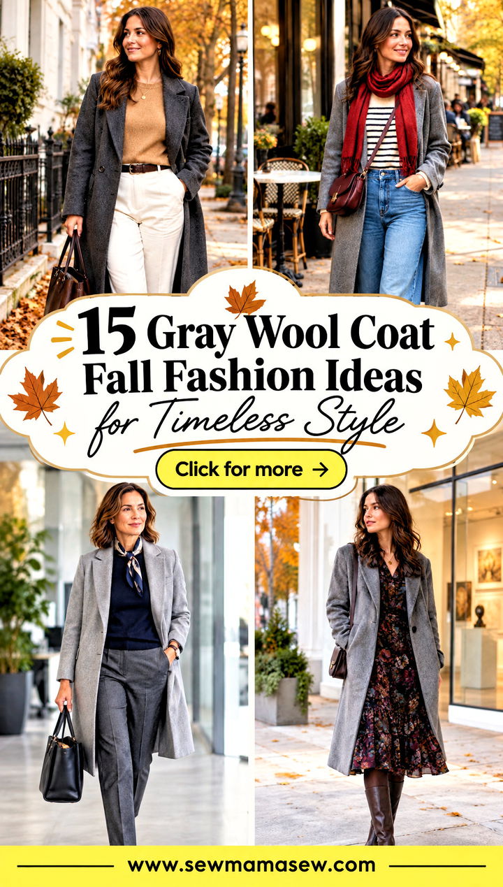15 Gray Wool Coat Fall Fashion Ideas for Timeless Style - 15 Gray Wool Coat Fall Fashion Ideas for Timeless Style