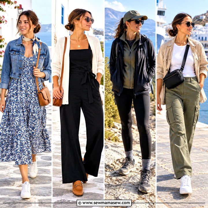15 Greece Outfits for October for a Chic, Relaxed Getaway