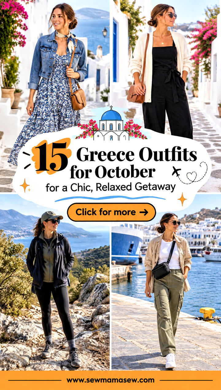 15 Greece Outfits for October for a Chic Relaxed Getaway - 15 Greece Outfits for October for a Chic, Relaxed Getaway