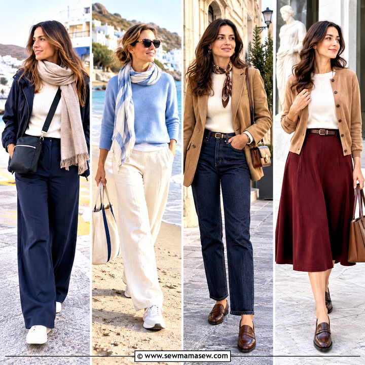15 Greece Travel Outfits Fall Visitors Will Love to Pack