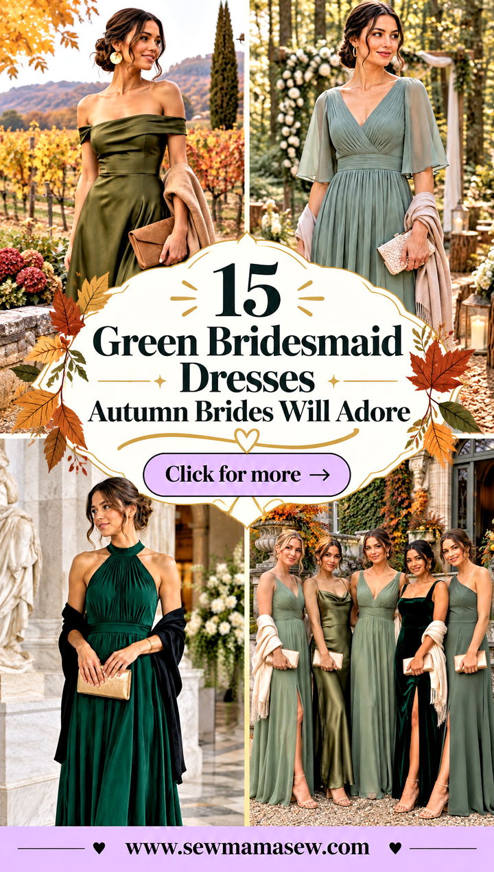 15 Green Bridesmaid Dresses Autumn Brides Will Adore - 15 Green Bridesmaid Dresses Autumn Brides Will Adore