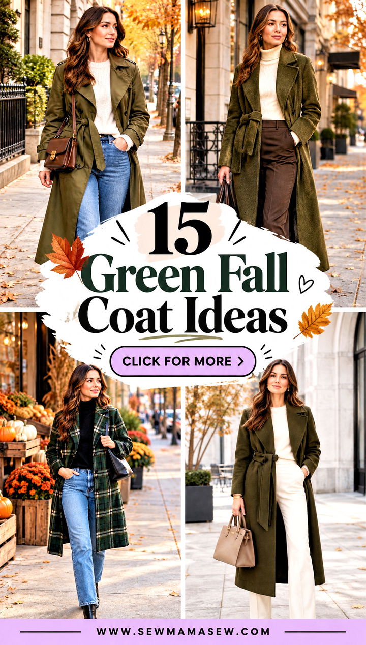 15 Green Fall Coat Ideas for a Fresh Cozy Wardrobe Update - 15 Green Fall Coat Ideas for a Fresh, Cozy Wardrobe Update