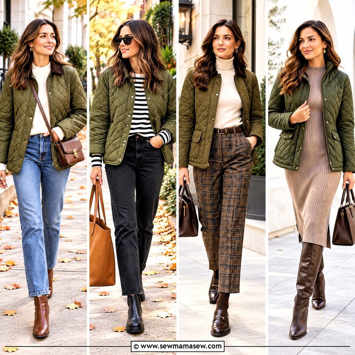 15 Green Quilted Jacket Fall Ideas for Cozy Outdoor Days