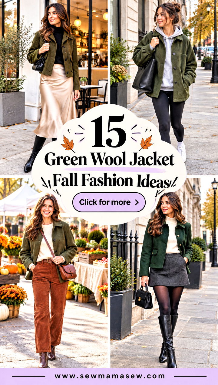 15 Green Wool Jacket Fall Fashion Ideas for Cozy City Days - 15 Green Wool Jacket Fall Fashion Ideas for Cozy City Days
