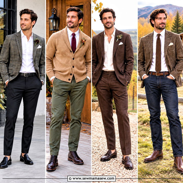 15 Groom Fall Wedding Attire Casual Ideas for Relaxed Vows