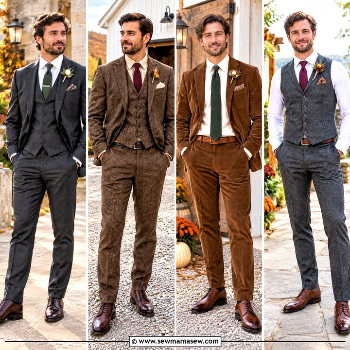 15 Groom Outfit Fall Wedding Ideas for a Charming Big Day