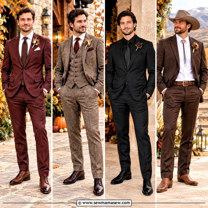15 Groom Style Fall Wedding Ideas for a Charming Autumn Look