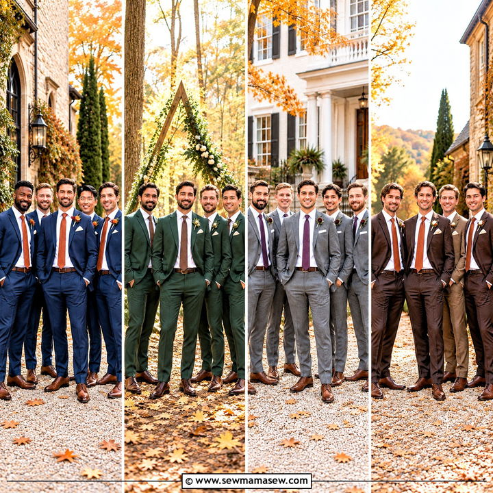 15 Groomsmen Attire Autumn Ideas for a Stylish Wedding Party
