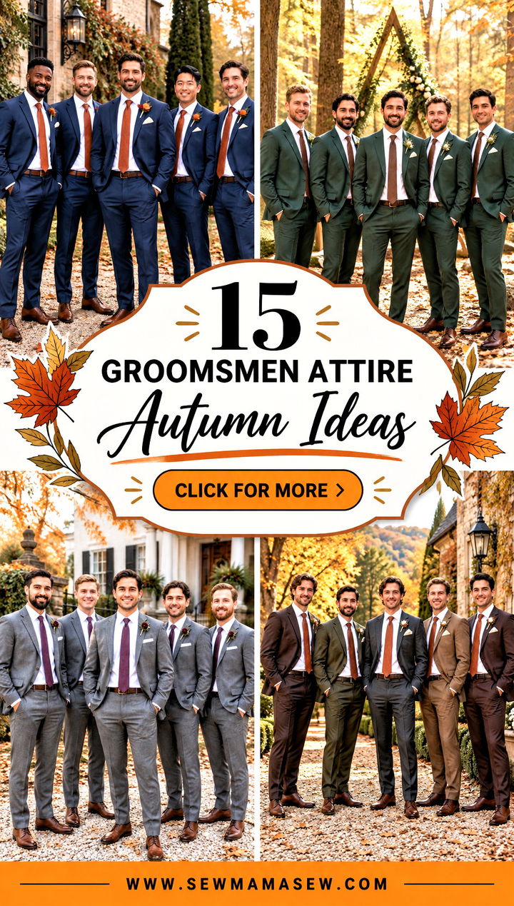 15 Groomsmen Attire Autumn Ideas for a Stylish Wedding Party - 15 Groomsmen Attire Autumn Ideas for a Stylish Wedding Party