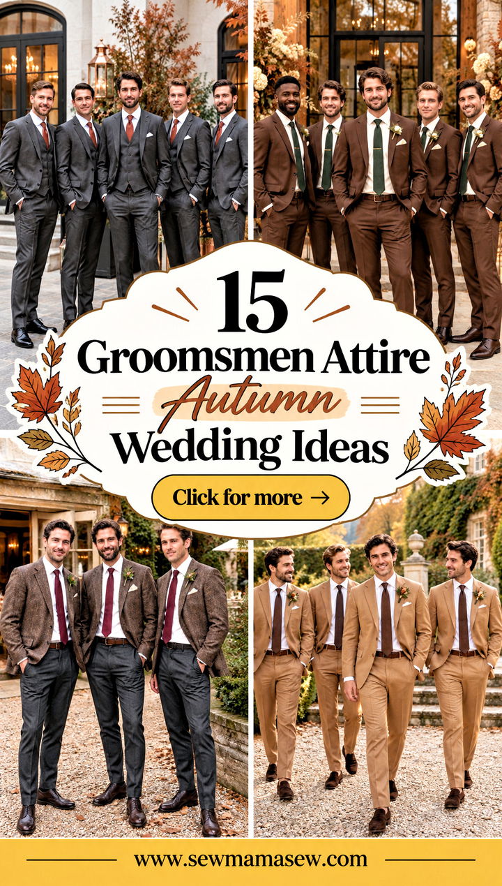 15 Groomsmen Attire Autumn Wedding Ideas for Standout Style - 15 Groomsmen Attire Autumn Wedding Ideas for Standout Style