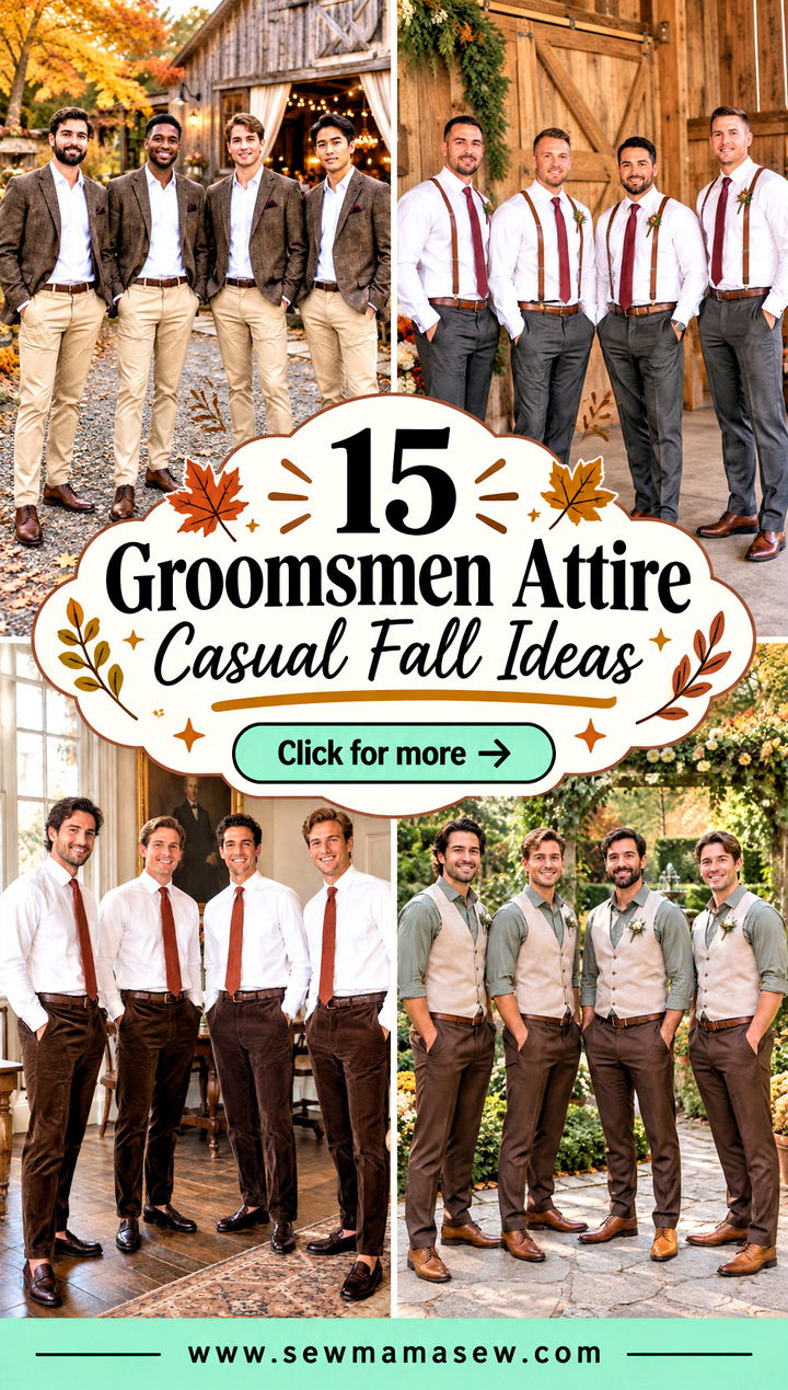 15 Groomsmen Attire Casual Fall Ideas for Relaxed Celebrations - 15 Groomsmen Attire Casual Fall Ideas for Relaxed Celebrations