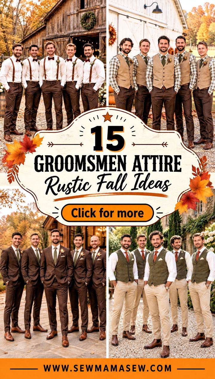 15 Groomsmen Attire Rustic Fall Ideas for Cozy Country Charm - 15 Groomsmen Attire Rustic Fall Ideas for Cozy Country Charm