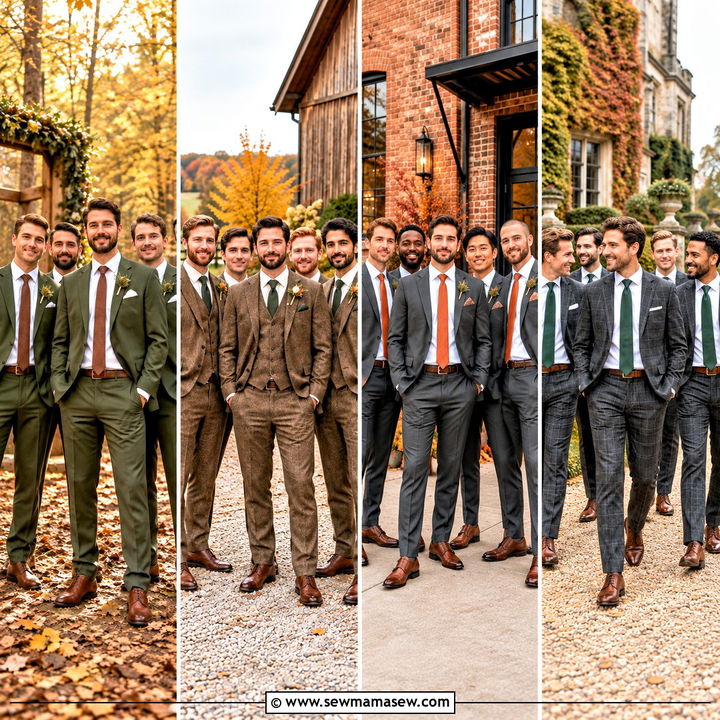 15 Groomsmen Attire for Fall Wedding Ideas for Charming Style
