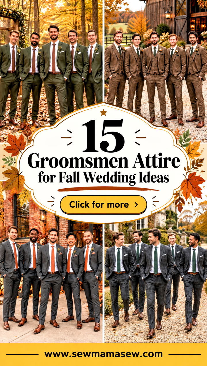 15 Groomsmen Attire for Fall Wedding Ideas for Charming Style - 15 Groomsmen Attire for Fall Wedding Ideas for Charming Style