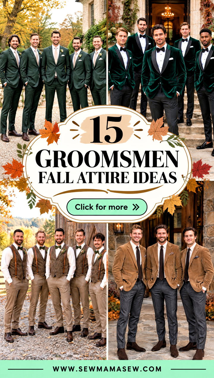 15 Groomsmen Fall Attire Ideas for a Handsome Autumn Wedding - 15 Groomsmen Fall Attire Ideas for a Handsome Autumn Wedding