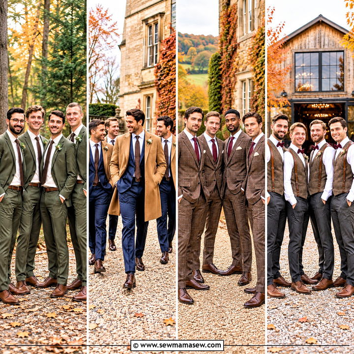 15 Groomsmen Outfits Fall Wedding Looks for Effortless Charm