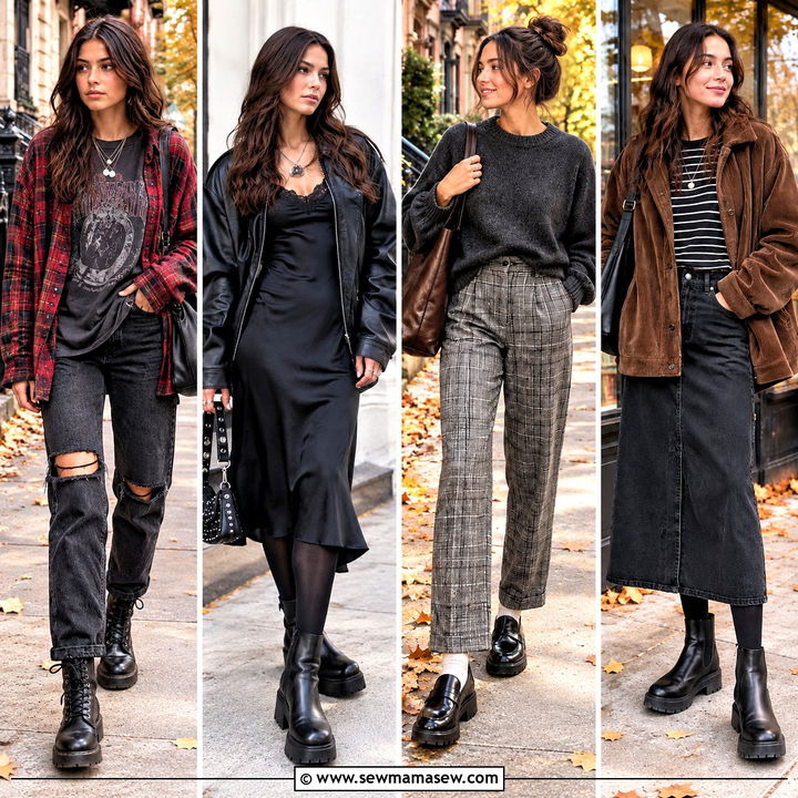 15 Grunge Chic Fall Outfits for Effortlessly Edgy Everyday Style