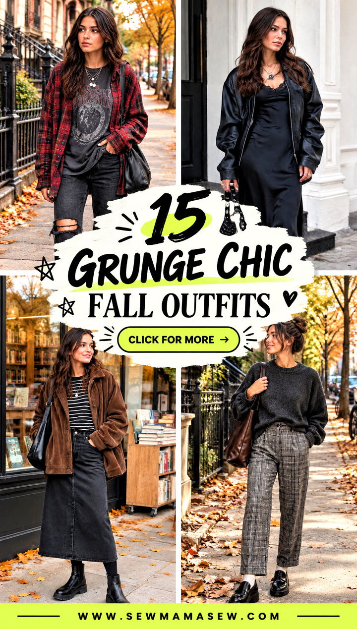 15 Grunge Chic Fall Outfits for Effortlessly Edgy Everyday Style - 15 Grunge Chic Fall Outfits for Effortlessly Edgy Everyday Style
