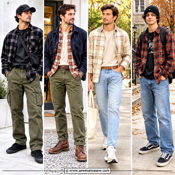 15 Guys Fall Outfits Flannel Looks for Cozy Everyday Style